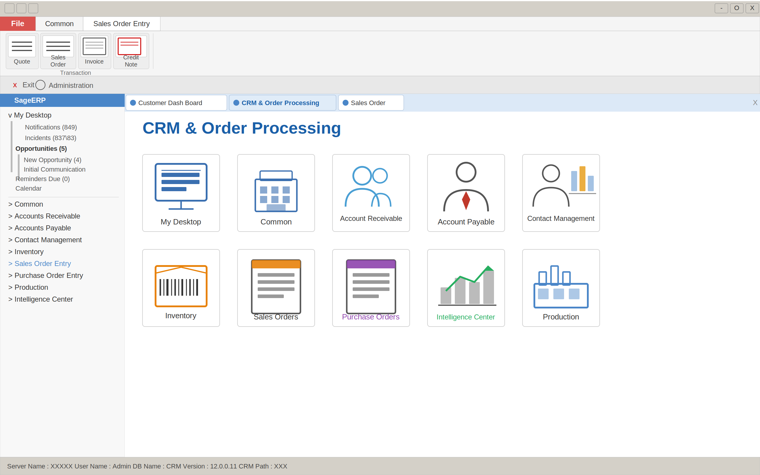 Sage 200 Evolution CRM and Order Processing module